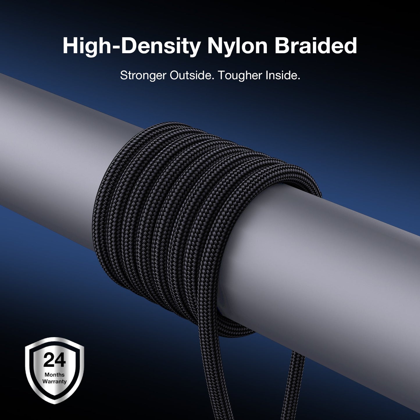 Tough On 240W USB-C Fast Charging Cable PD 3.1 Nylon Braided