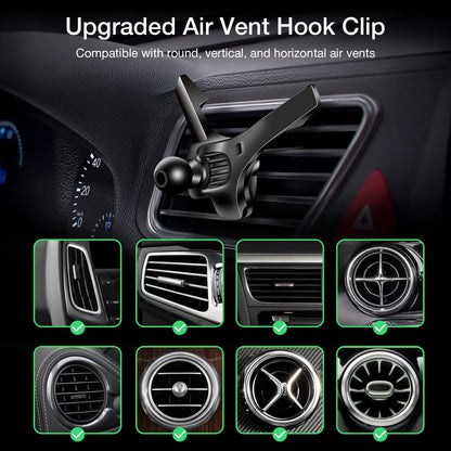 Tough On Universal Car Mount Air Vent Clip Black