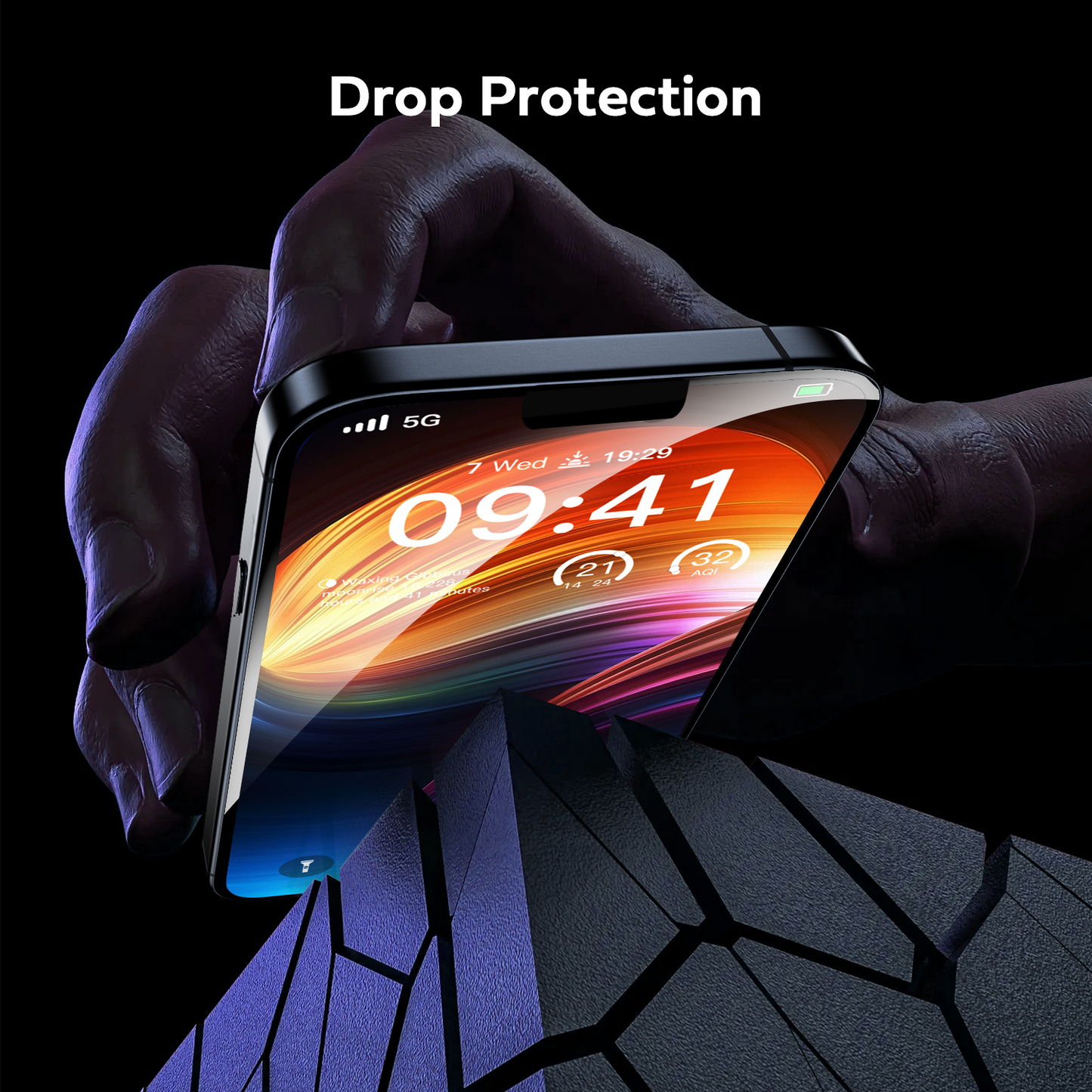 Tough On iPhone 12 Pro Max Nano Glass Screen Protector with Installation Kit