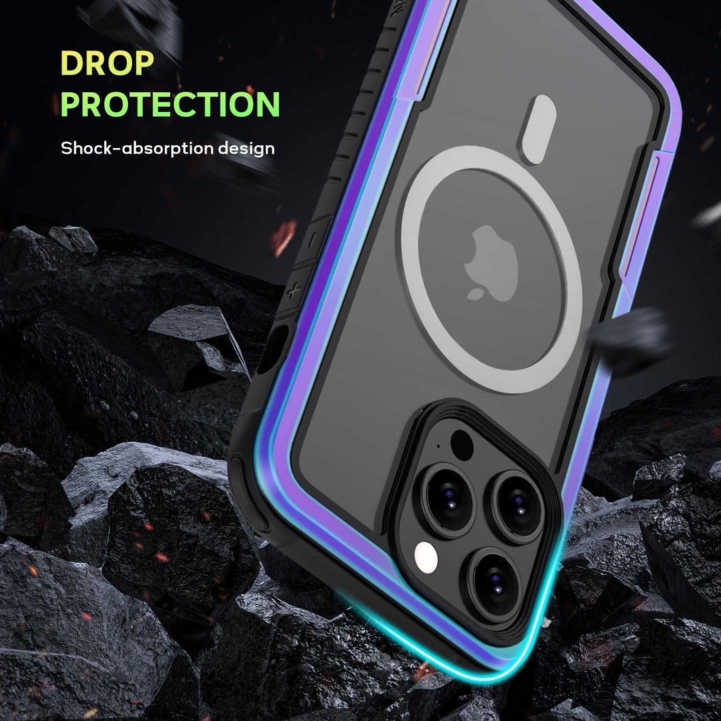 Tough On iPhone 12 Pro Max Case Iron Shield with MagSafe