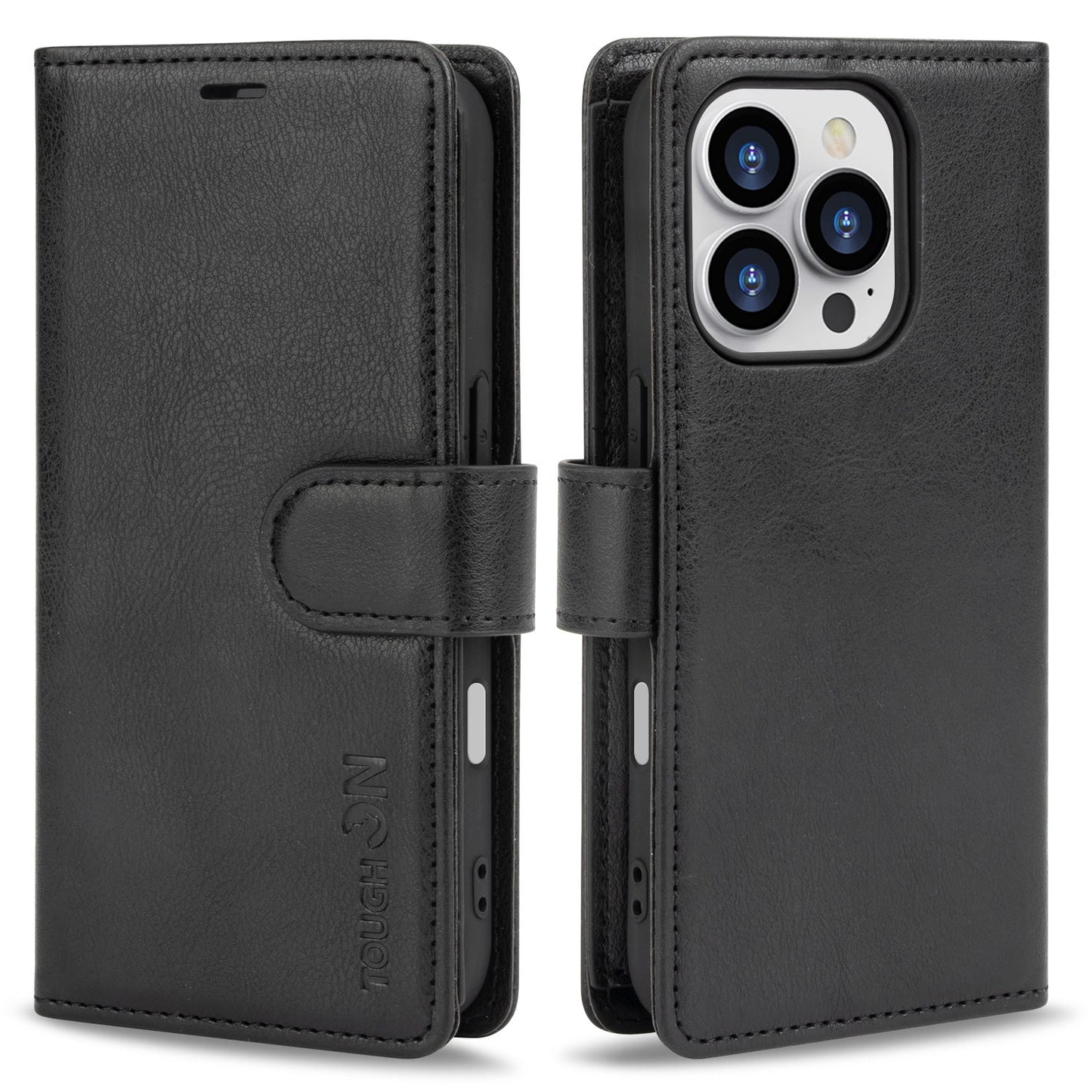 Tough On iPhone 16 Pro Flip Wallet Leather Case