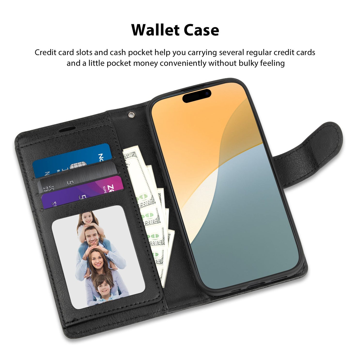 Tough On iPhone 16 Pro Max Flip Wallet Leather Case