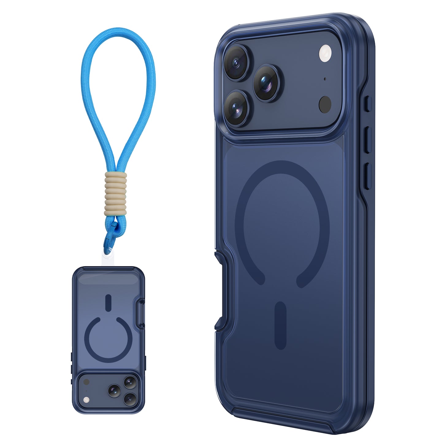 Tough On iPhone Case Armor Style with Wrist Strap
