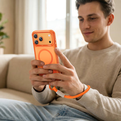 Tough On iPhone Case Armor Style with Wrist Strap
