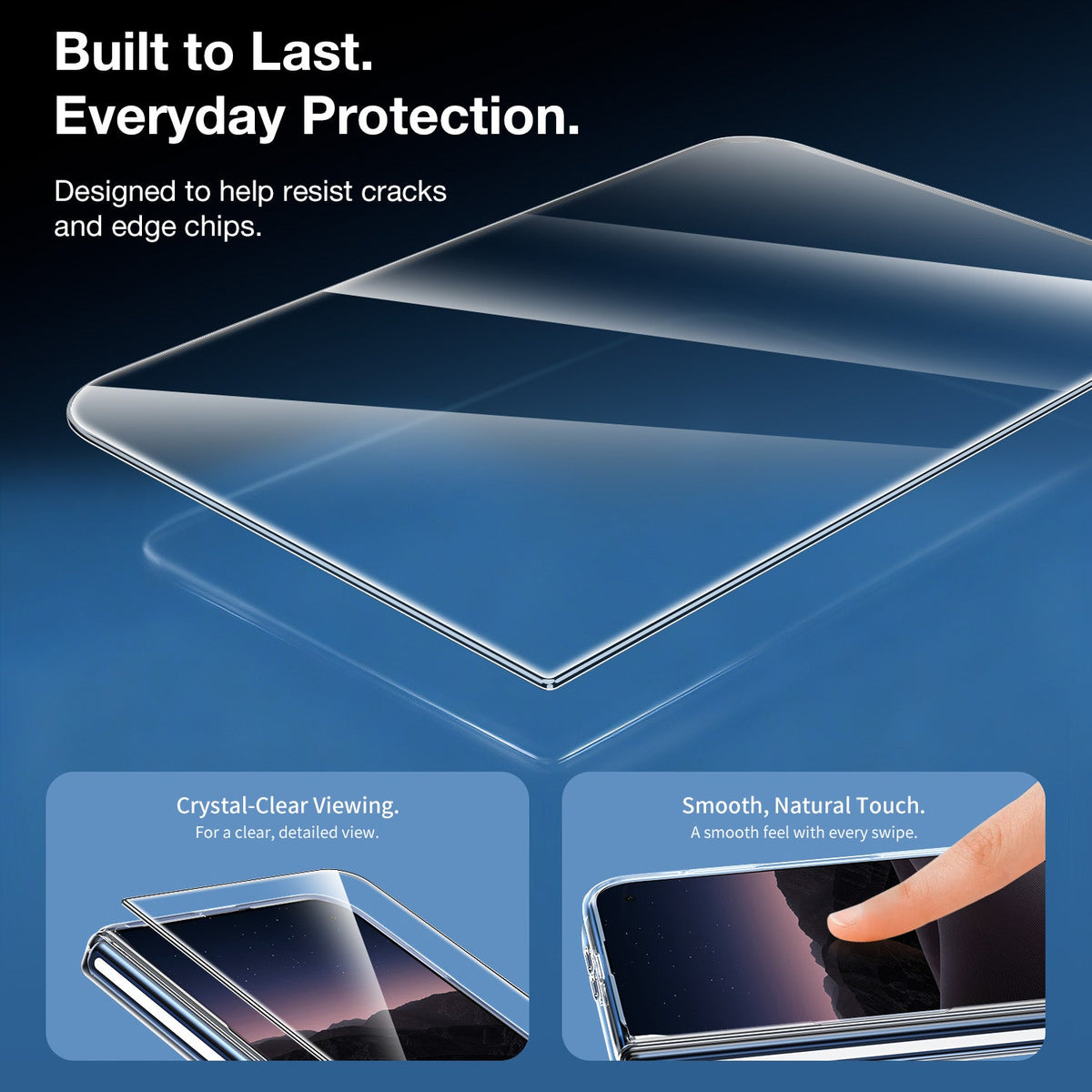 Tough On iPhone Duo Clear Magnetic Case with Ring Stand and Screen Protector