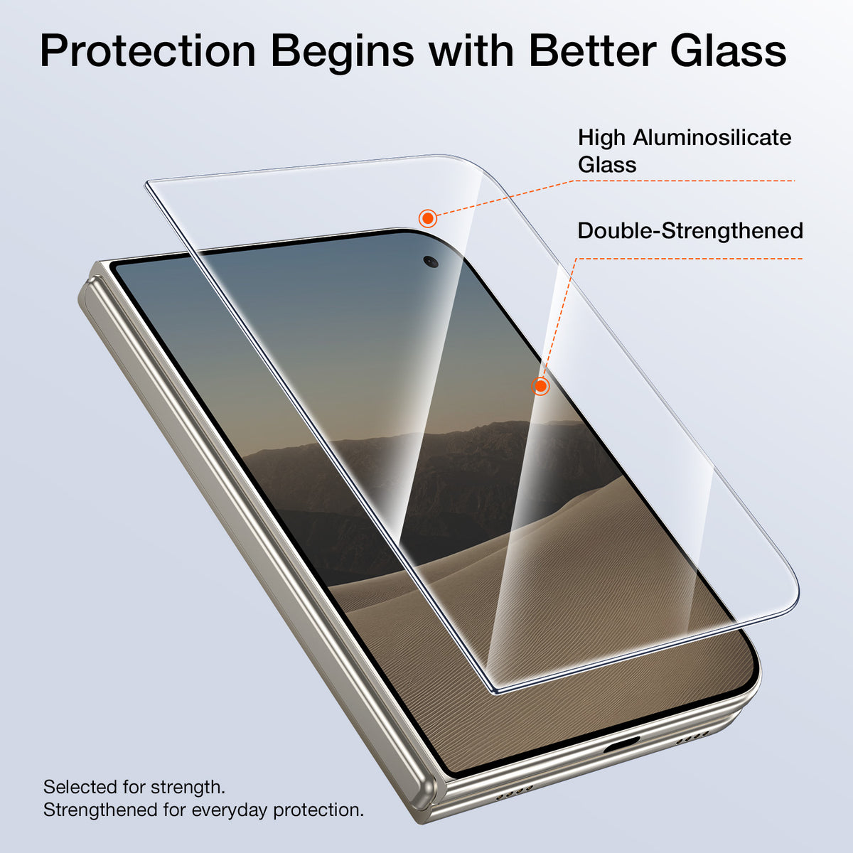 Tough On iPhone Duo Tempered Glass Screen Protector 2 Pack