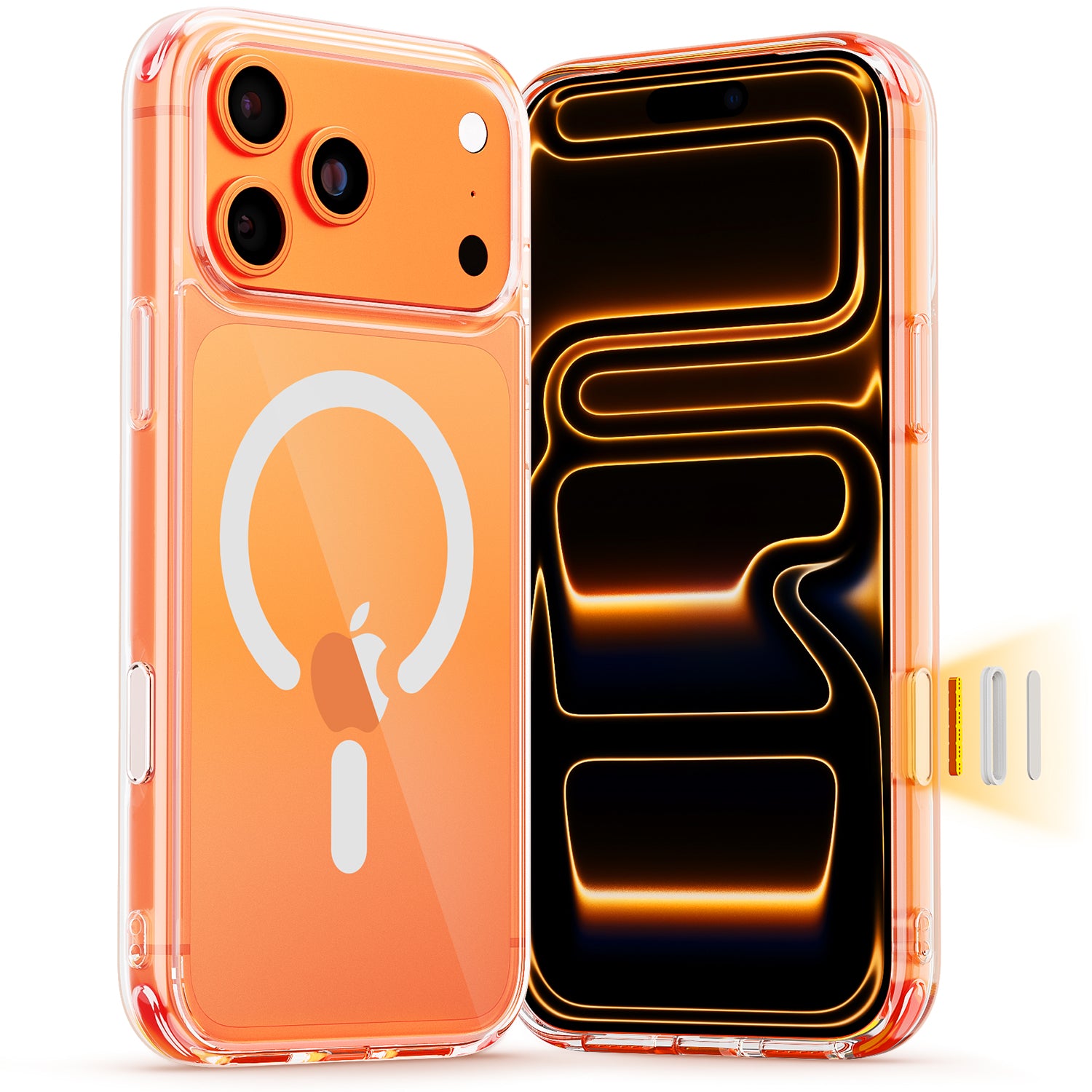 Tough On Clear MagSafe Case with No Yellowing for iPhone 17 Pro max