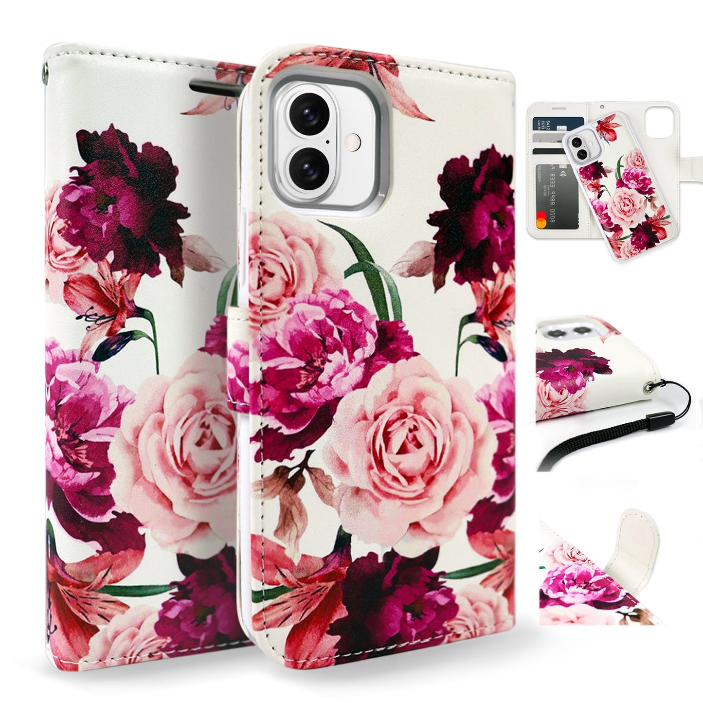 Tough On iPhone 16 Case Magnetic Detachable Leather