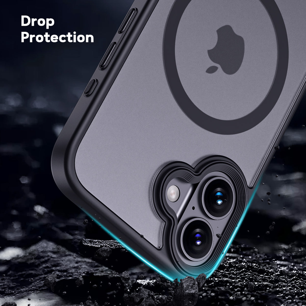 Tough On iPhone 16 Plus Case With MagSafe Matte Black