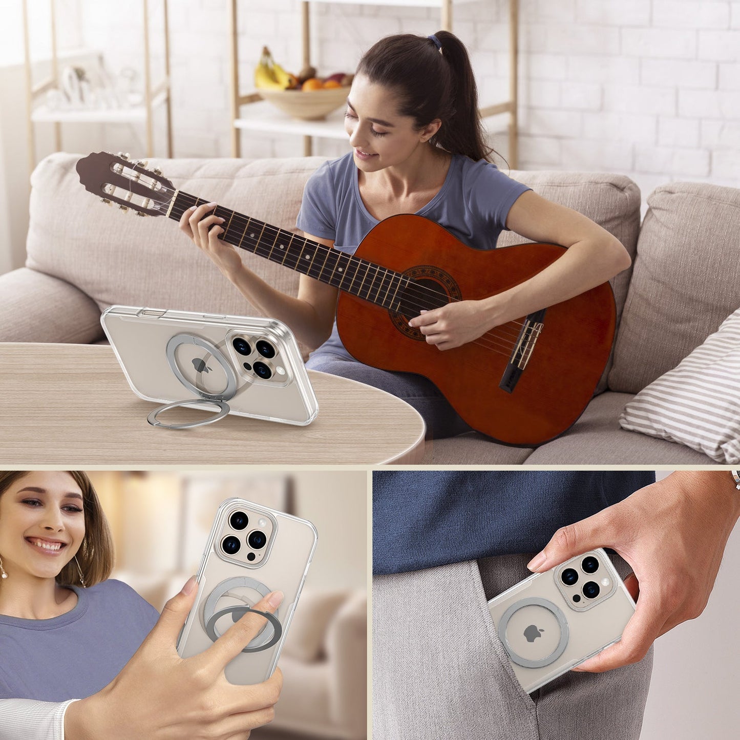 Tough On 360° Rotate Stand Case With MagSafe for iPhone