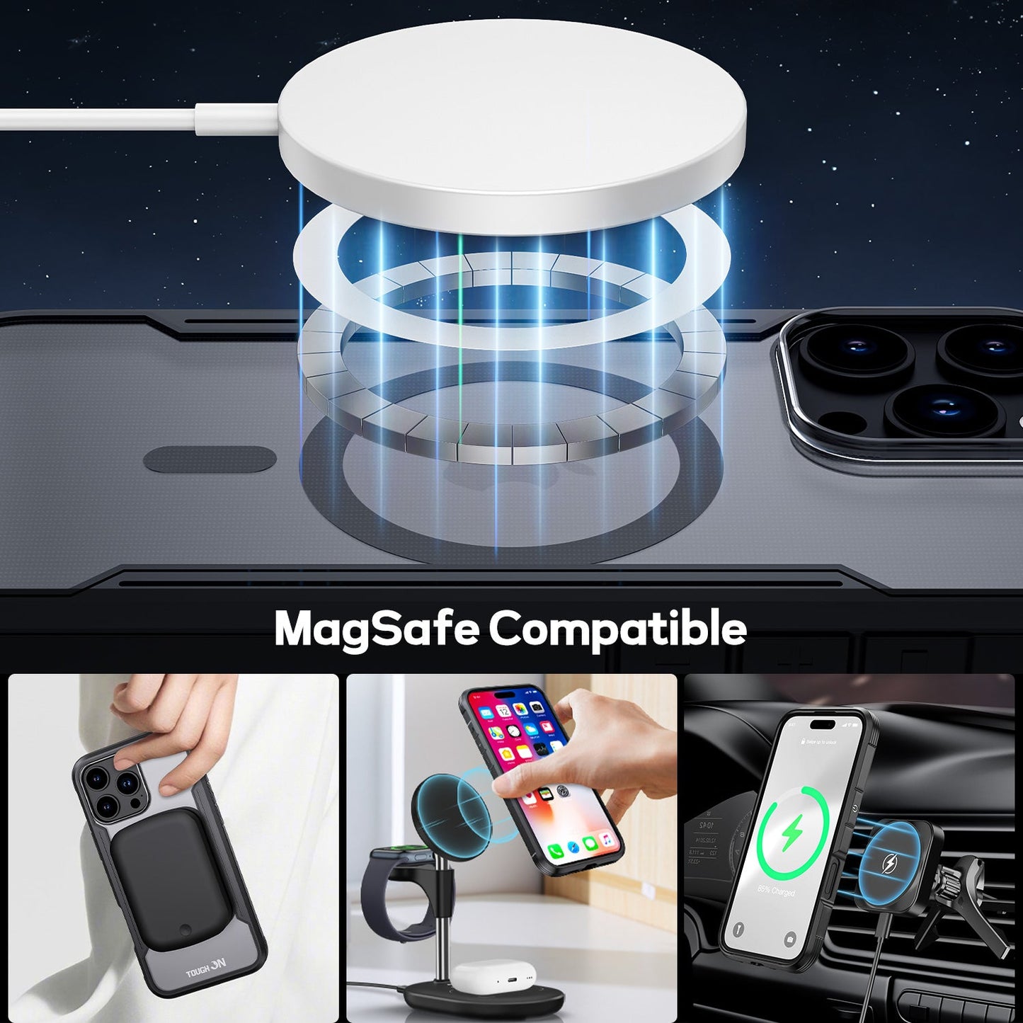 Tough On Iron Shield Case with MagSafe for iPhone