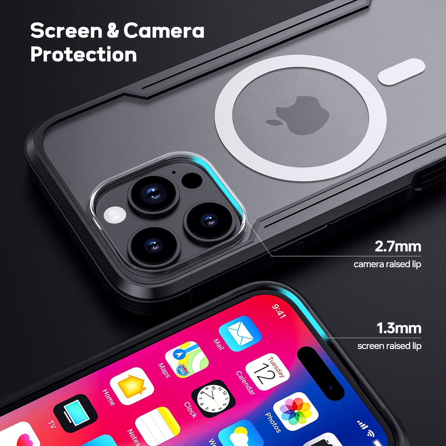 Tough On Iron Shield Case with MagSafe for iPhone