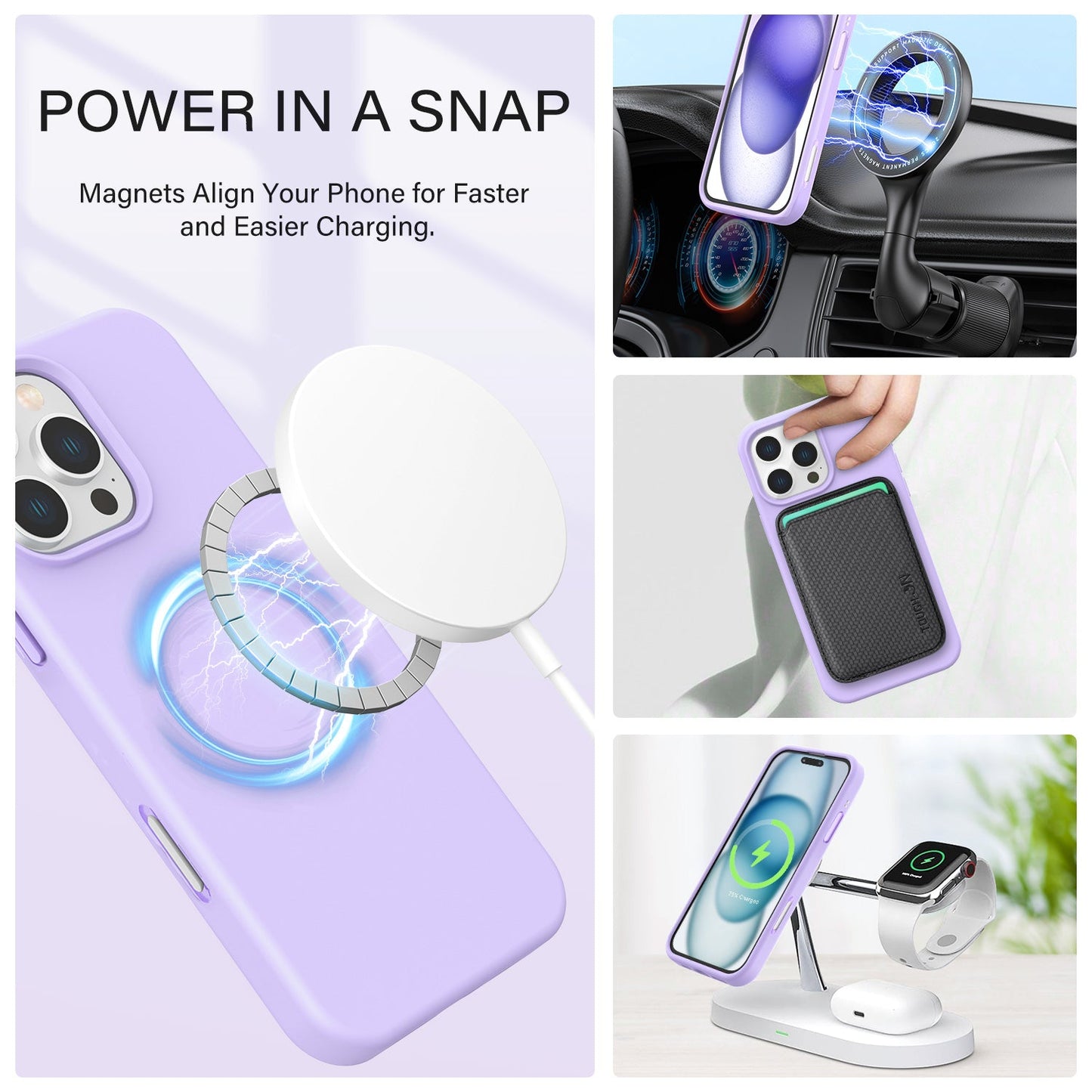 Tough On iPhone 16 Pro Strong Liquid Silicone Case with Magsafe