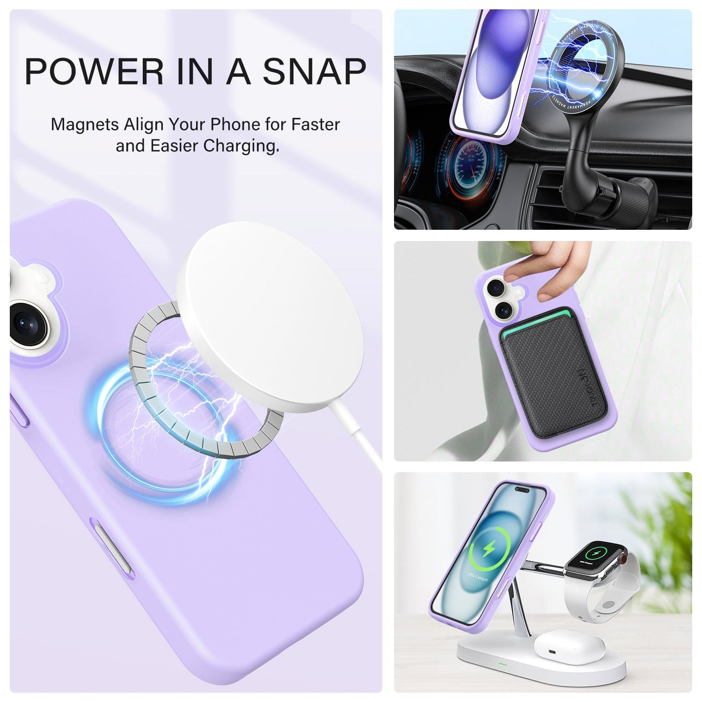 Tough On iPhone 16 Strong Liquid Silicone Case with Magsafe