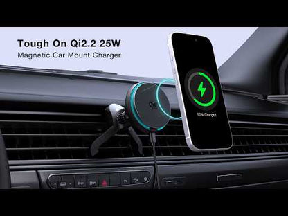 TurboCharge Qi2.2 25W Magnetic Wireless Car Charger with Active Cooling