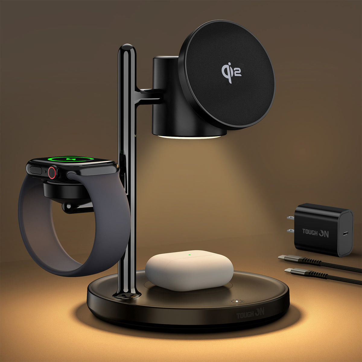 Tough On MagMore Qi2 4-in-1 Wireless Charger