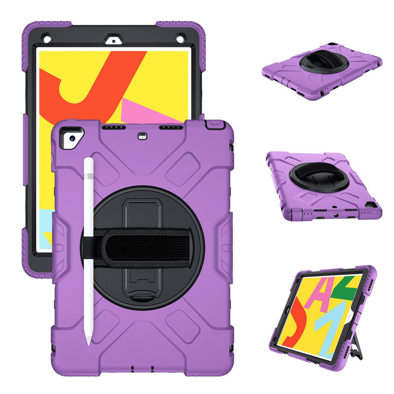 Tough On iPad 8th Gen 10.2 inch Case Rugged Protection Purple