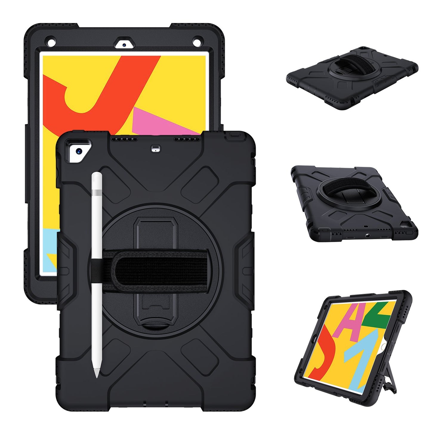 Tough On iPad Air 3 10.5 inch Case Rugged Protection Black