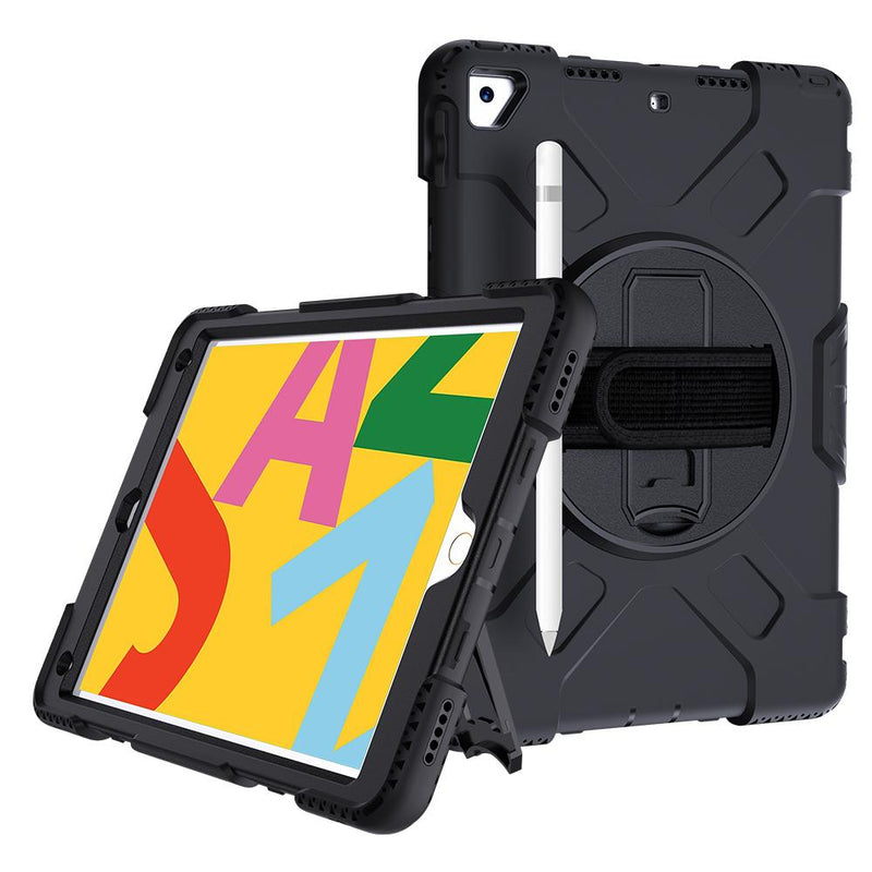 iPad 7 / 8 / 9th Gen 10.2 inch Case Tough On Rugged Protection Black