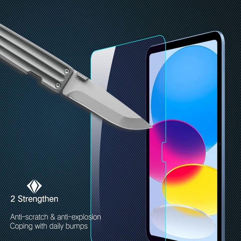 Tough On iPad 10th Gen 2022 10.9" Screen Protector Tempered Glass Anti BlueLight