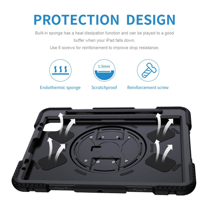 Tough On iPad Air 5 / Air 4 10.9" Case XG Rugged Protection Black - Toughonstore