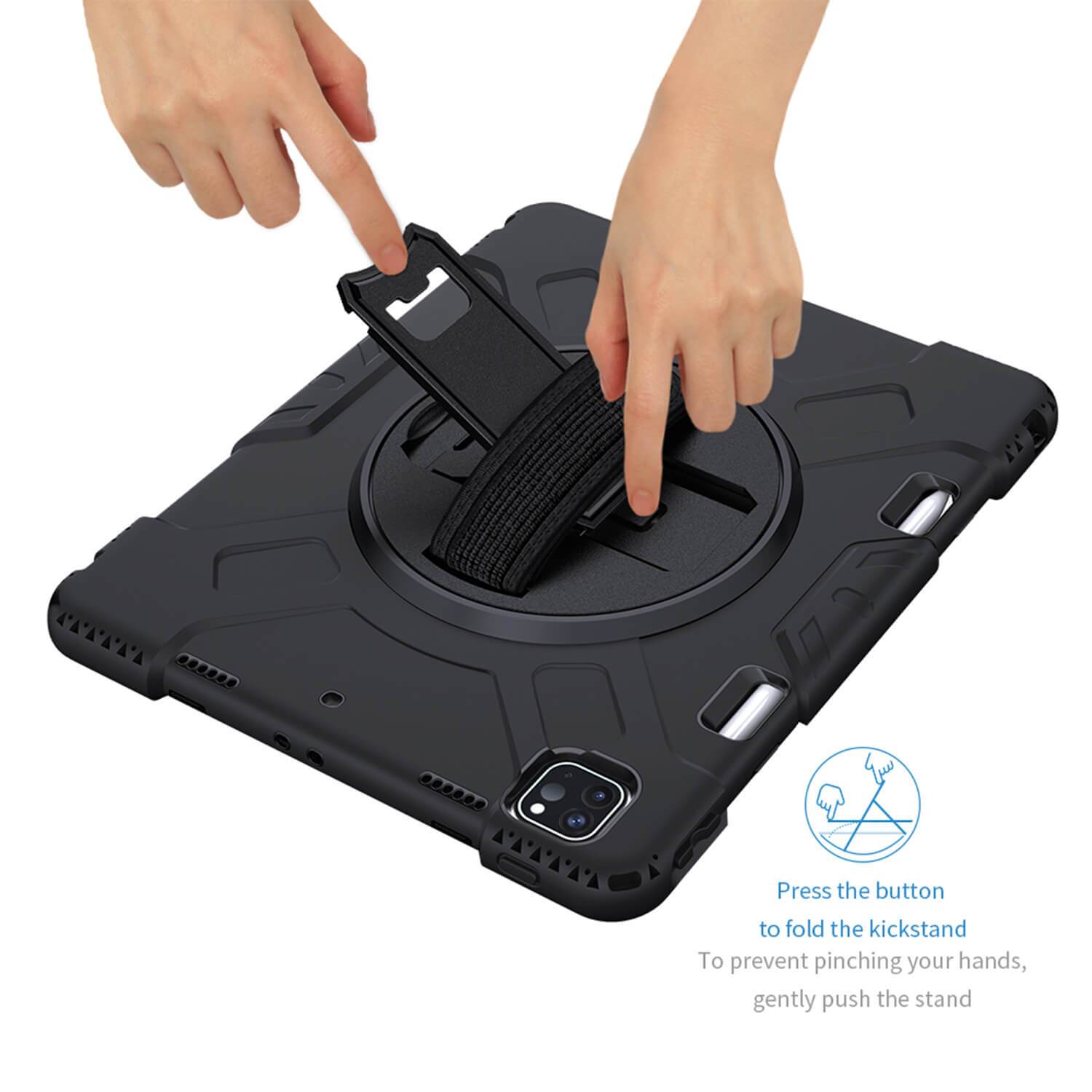 Tough On iPad Pro 12.9" 2022 & 2021 & 2020 Case XG Rugged Protection Black - Toughonstore