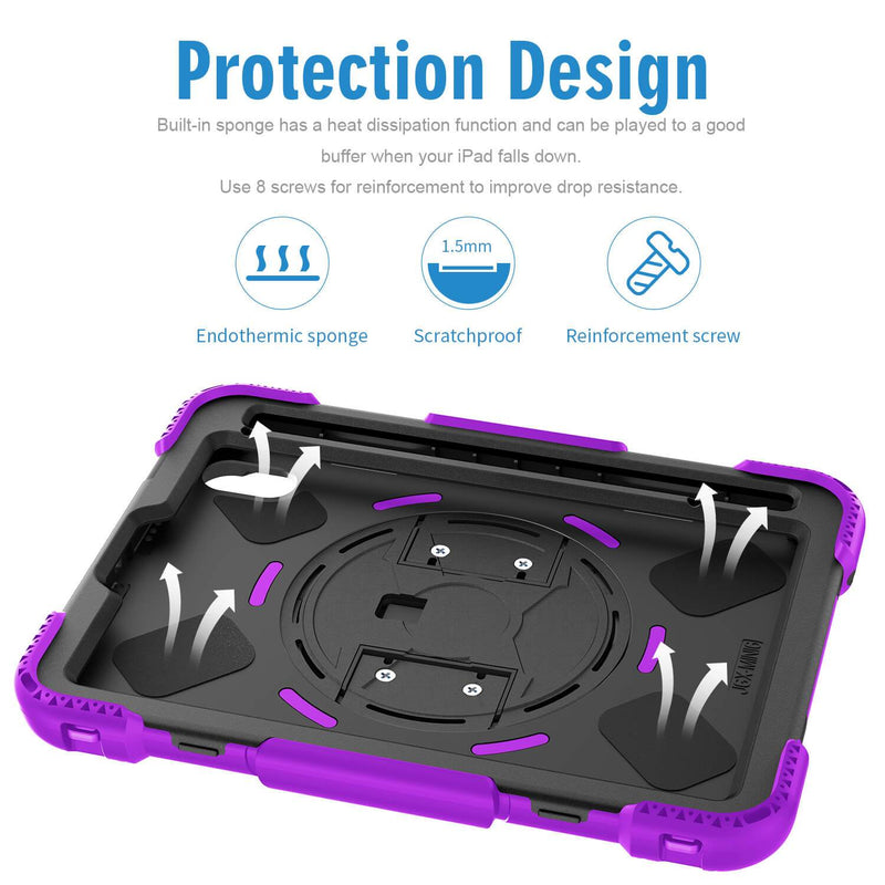 Tough On iPad Mini 6th Gen 8.3" Rugged Protection Case Purple - Toughonstore