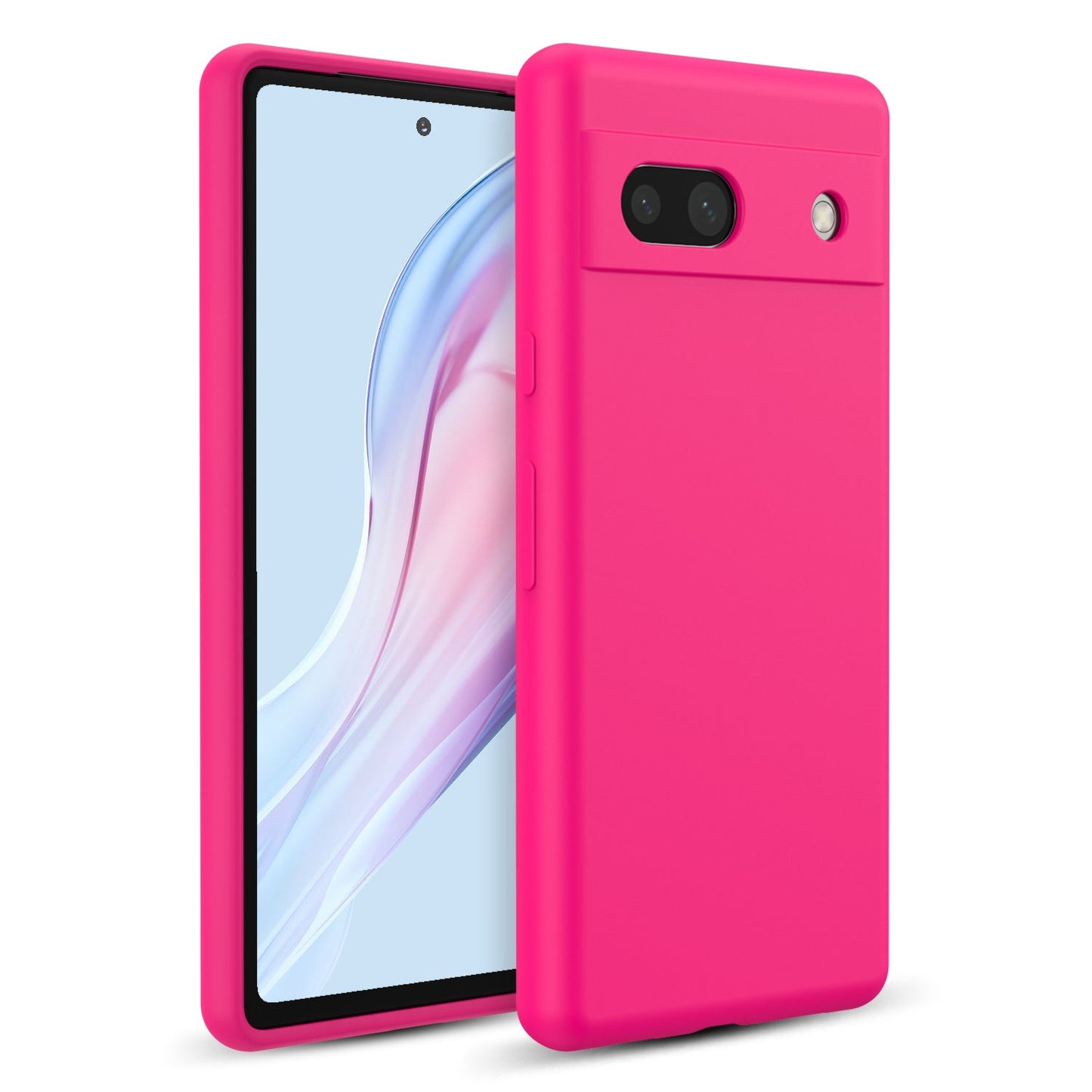 Tough On Google Pixel 7a Silicone Case Hot Pink