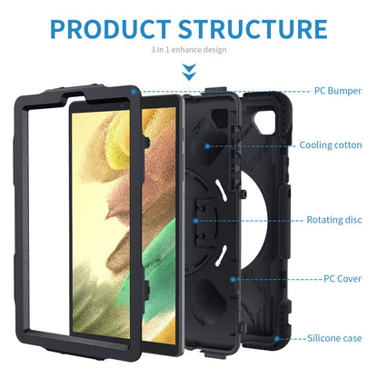 Tough On Samsung Galaxy Tab A7 Lite Case Rugged Protection Black - Toughonstore