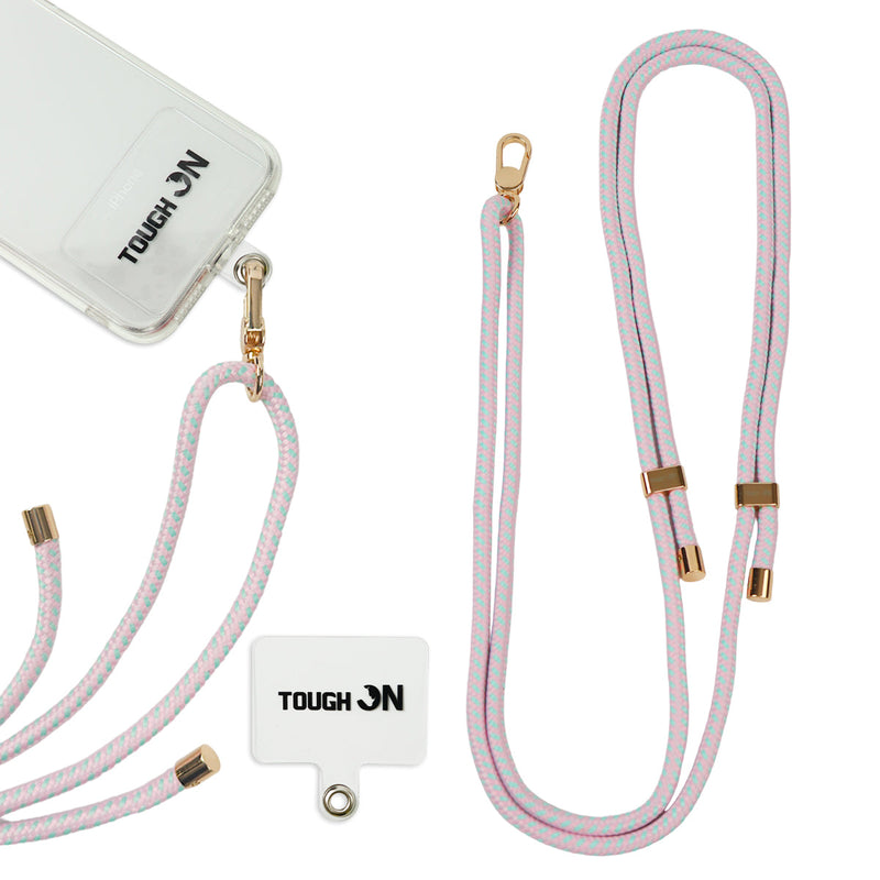 Tough On CrossBody Rope Phone Strap with Card Prismatic