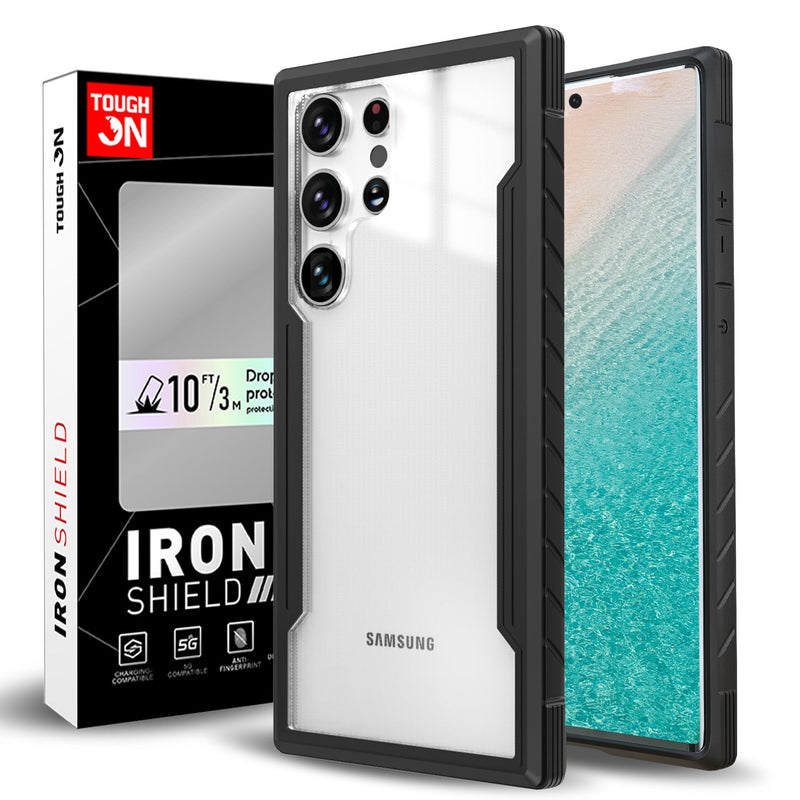 Tough On Samsung Galaxy S23 Ultra 5G Case Iron Shield Black