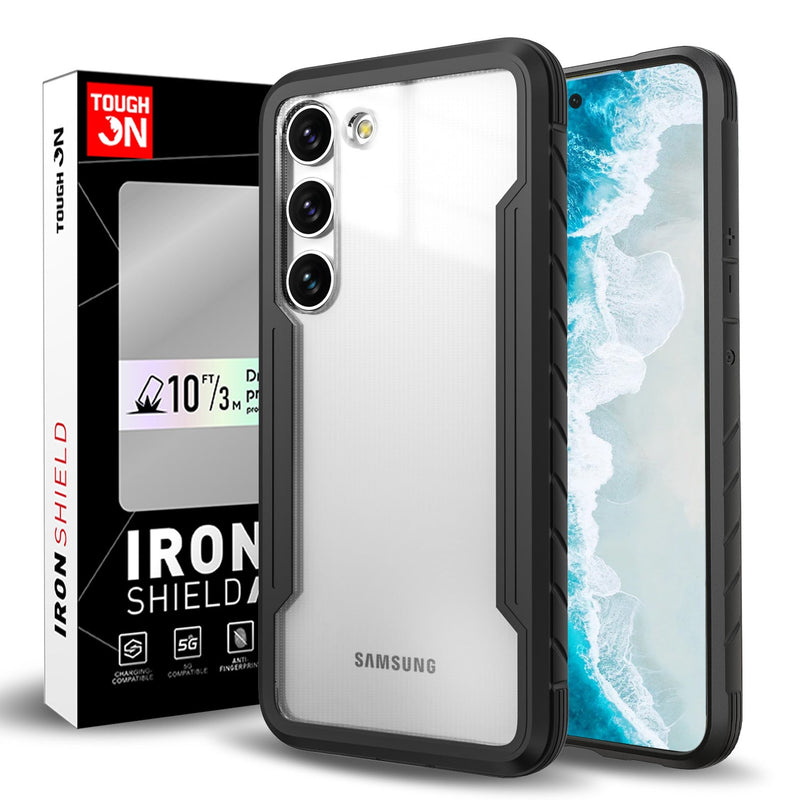 Tough On Samsung Galaxy S23 5G Case Iron Shield Black