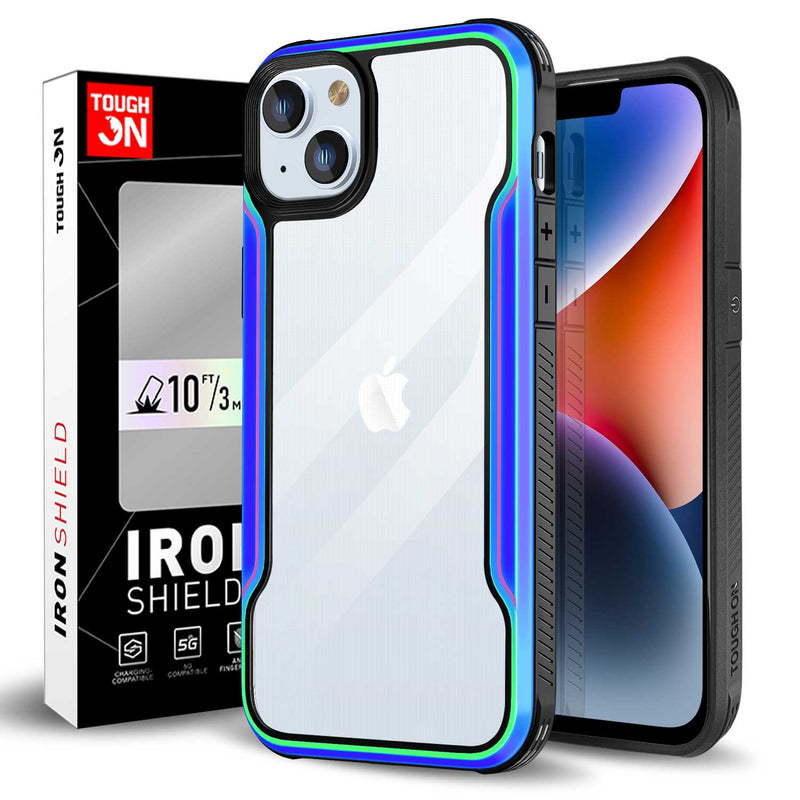 Tough On iPhone 14 Plus Case Iron Shield Iridescent