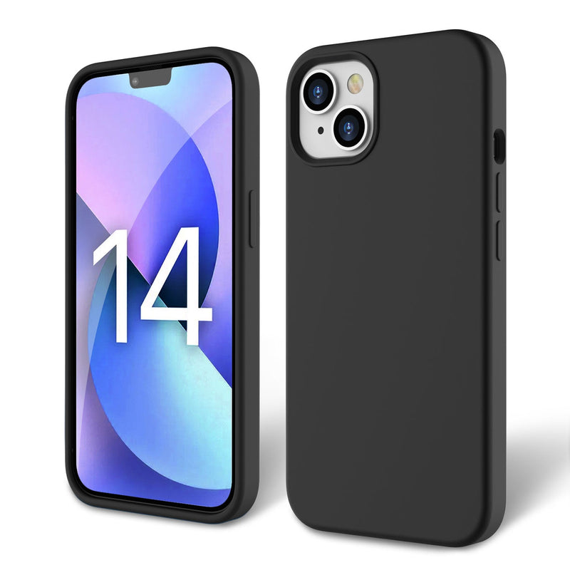Tough On iPhone 14 Strong Liquid Silicon Case Black