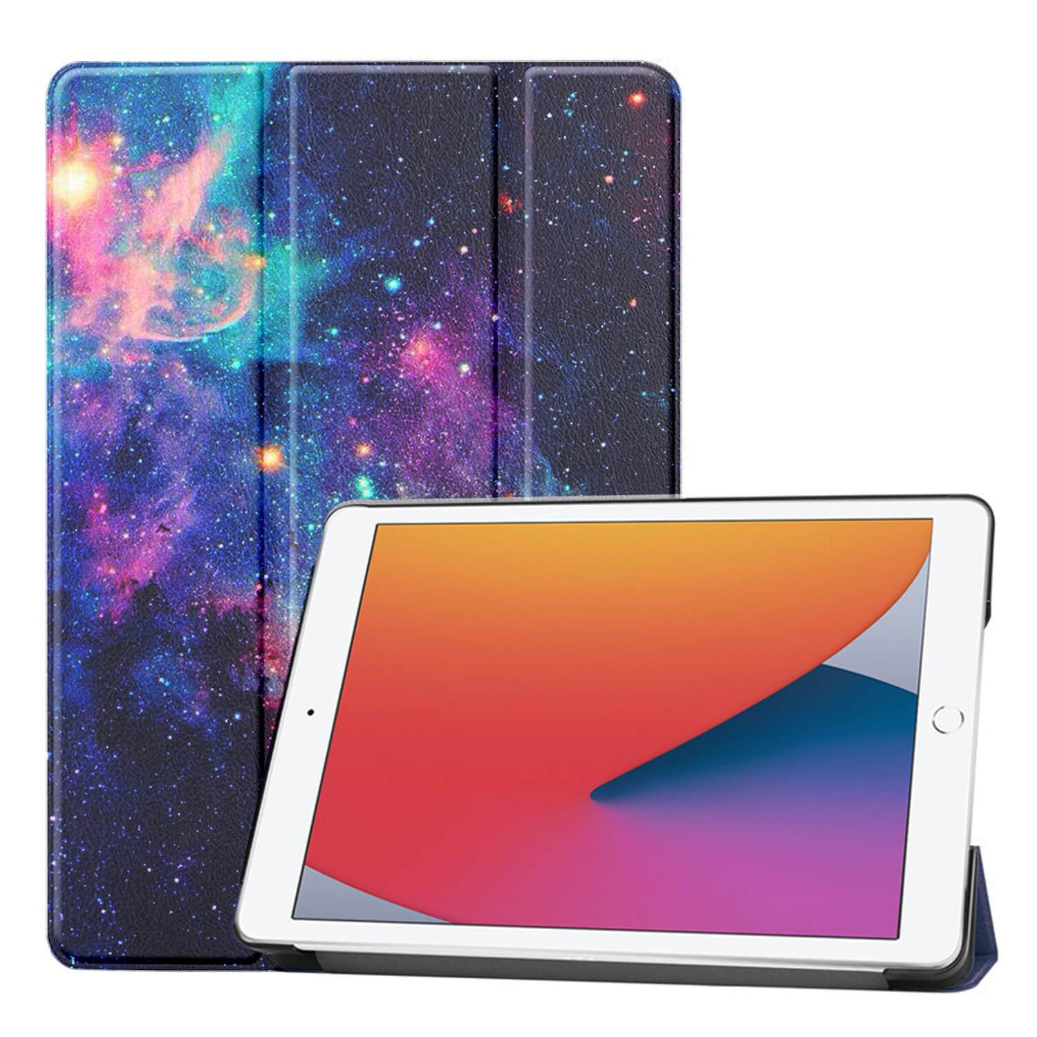 Tough On iPad 8 & 7th Gen 10.2 inch Case Smart Cover Galaxy