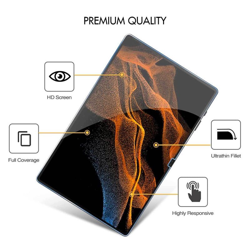 Tough On Samsung Galaxy Tab S8 Ultra 2022 Premium Tempered Glass Screen Protector