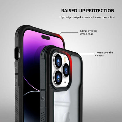 Tough On iPhone 14 Pro Max Case Iron Shield Black