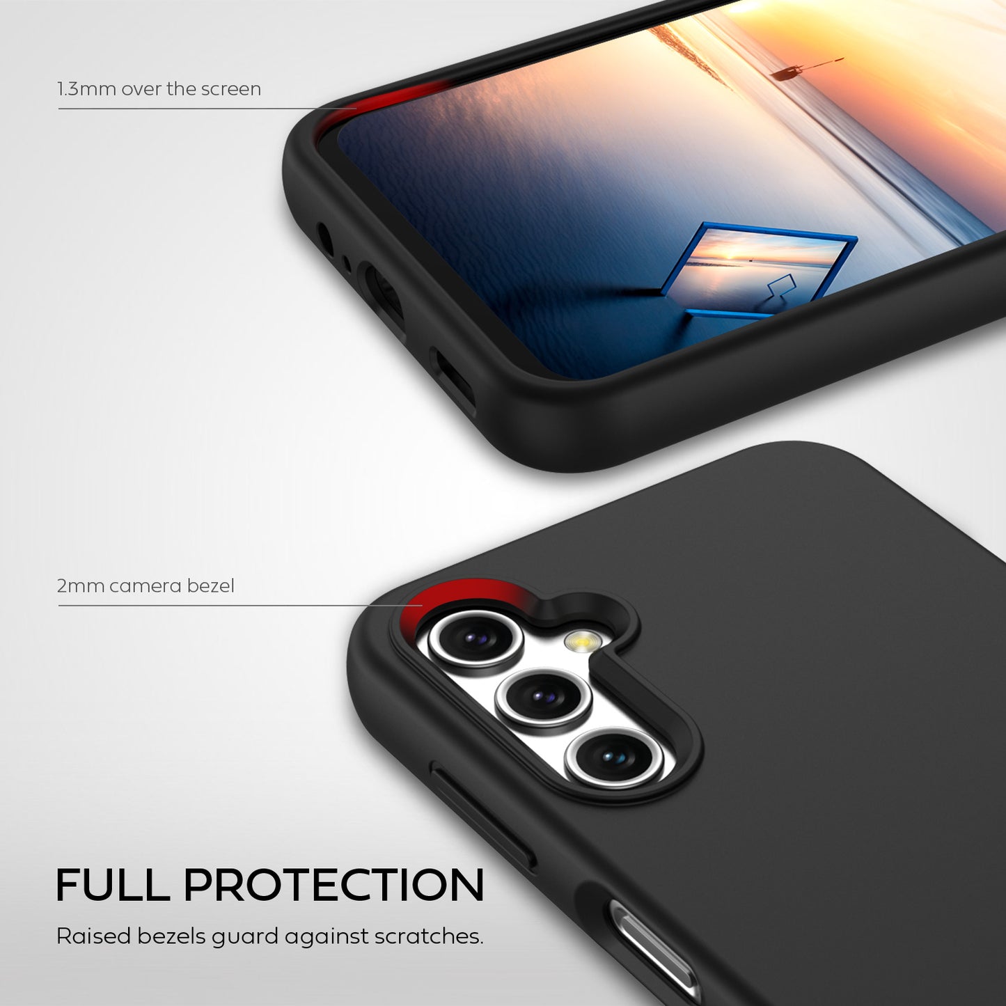 Tough On Samsung Galaxy A54 5G Silicone Case Black