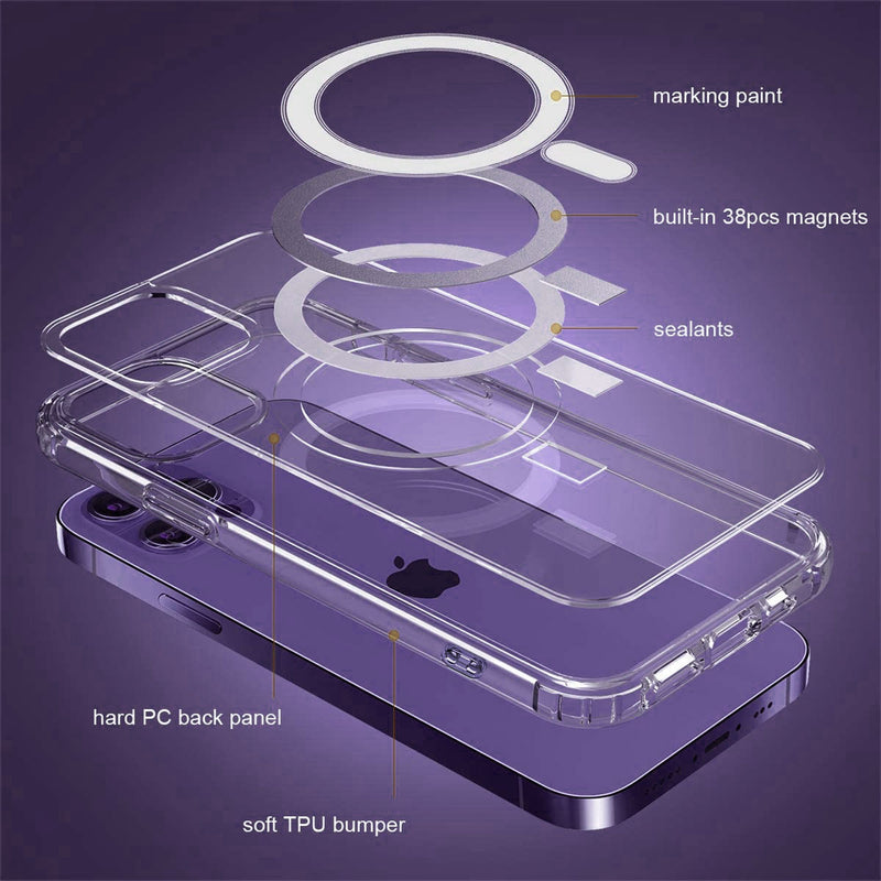 Tough On iPhone 14 Pro Case Tough Fusion with Magsafe Clear