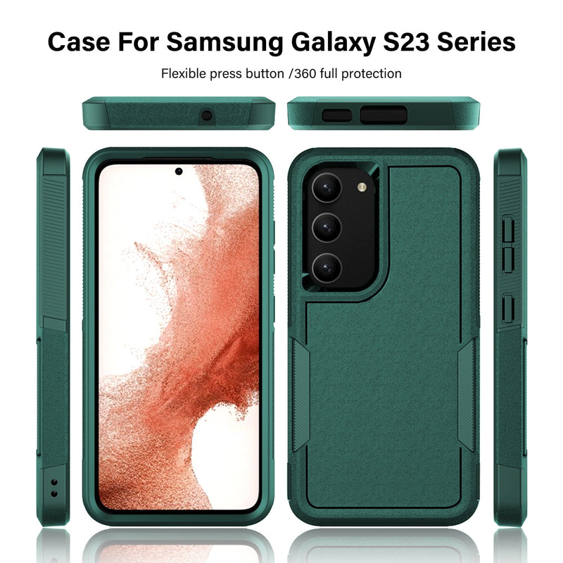Tough On Samsung Galaxy S23 Case Heavy Armor Dark Green