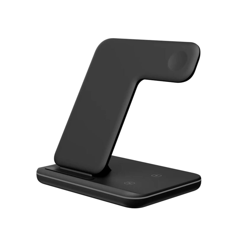 Tough On 3 in 1 Wireless Charger Stand Dock for Apple iPhone Watch Airpods & Samsung