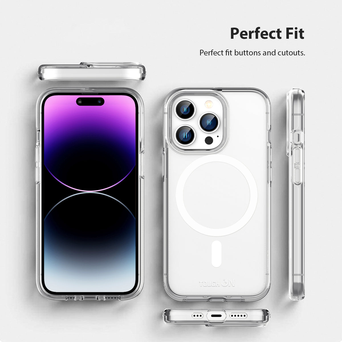 Tough On iPhone 14 Pro Case Tough Clear with Magsafe