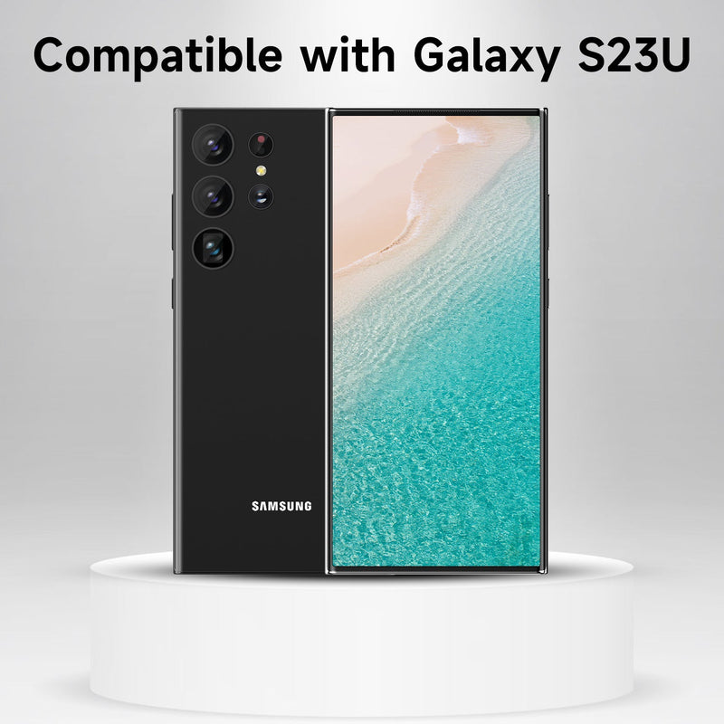 Tough On Samsung Galaxy S23 Ultra Rear Camera Lens Protector Tempered Glass Black