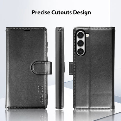Tough On Samsung Galaxy S23 Plus Flip Wallet Leather Case Black