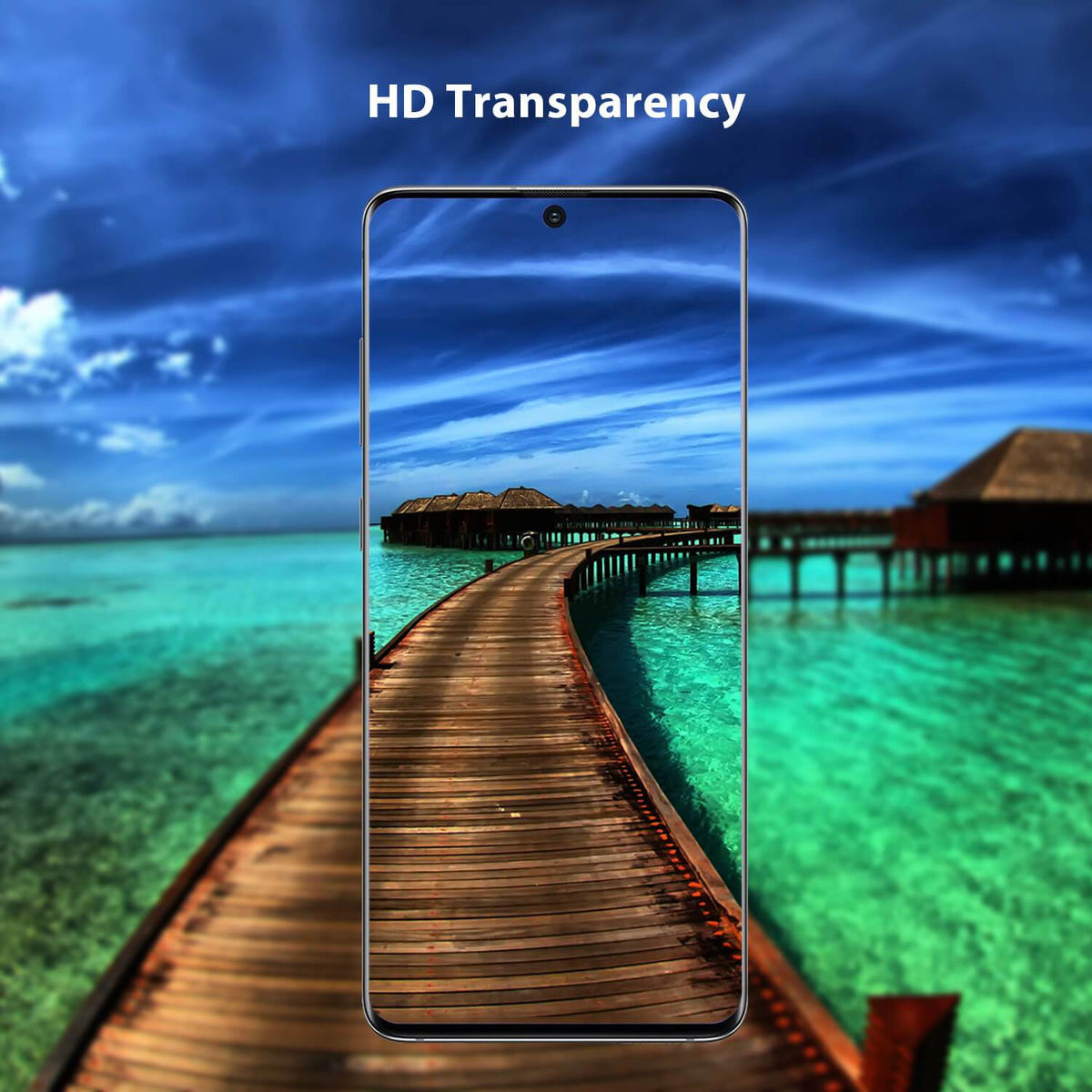Tough On Samsung Galaxy S21 Plus 5G Tempered Glass Screen Protector Black