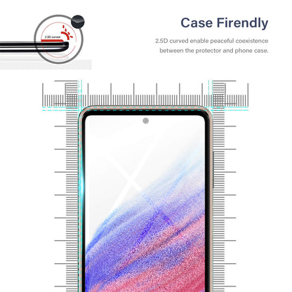 Tough On Samsung Galaxy A52/A53 5G/A52S 5G 2.5D Tempered Glass Screen Protector Black