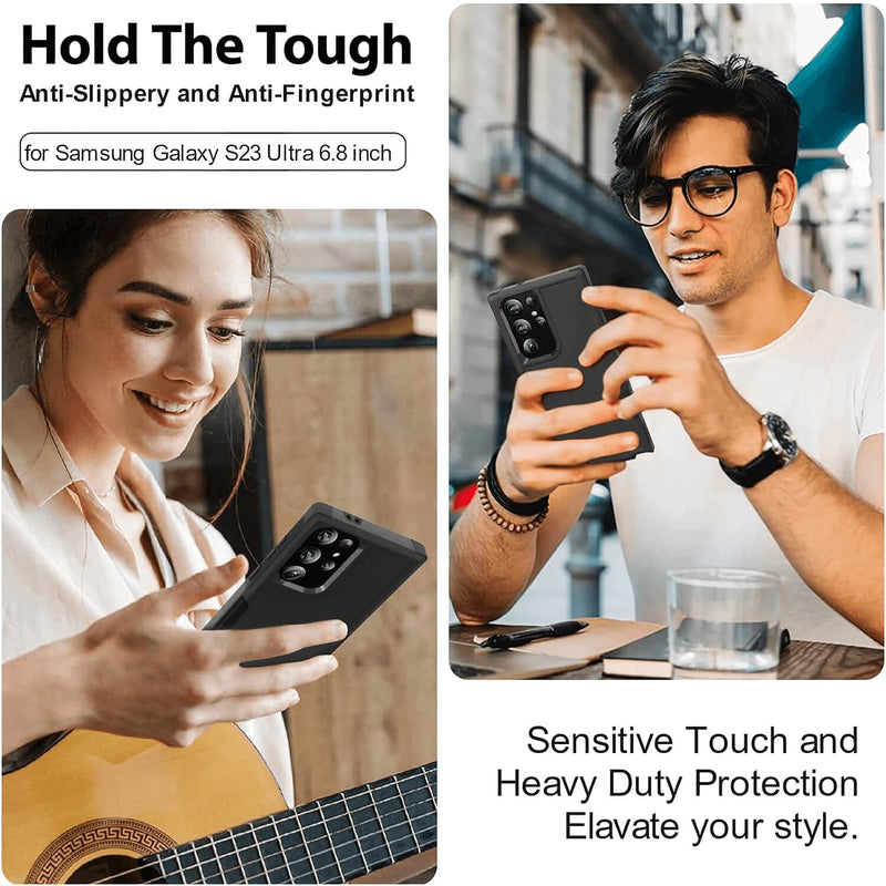 Tough On Samsung Galaxy S24 Ultra Case Heavy Armor Black