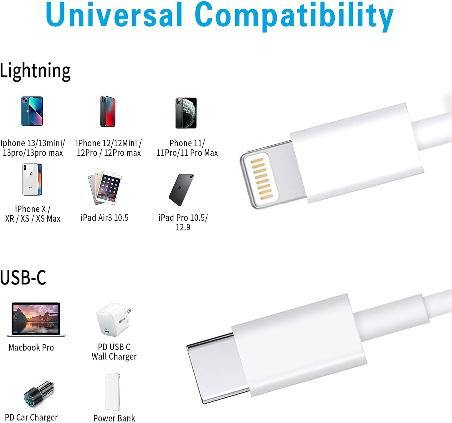 Tough On Type-C to Lightning Charging Cable 0.3M