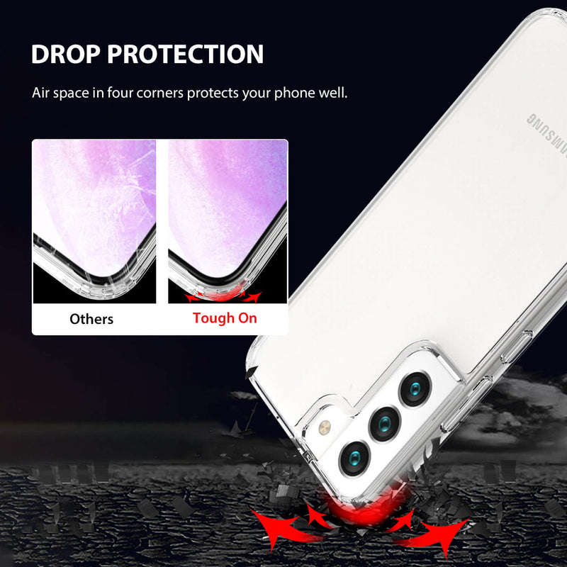 Tough On Samsung Galaxy S21 FE 5G Case Clear Shockproof Protector