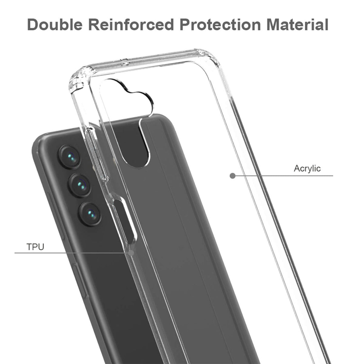 Tough On Samsung Galaxy A13 5G Case Clear Air